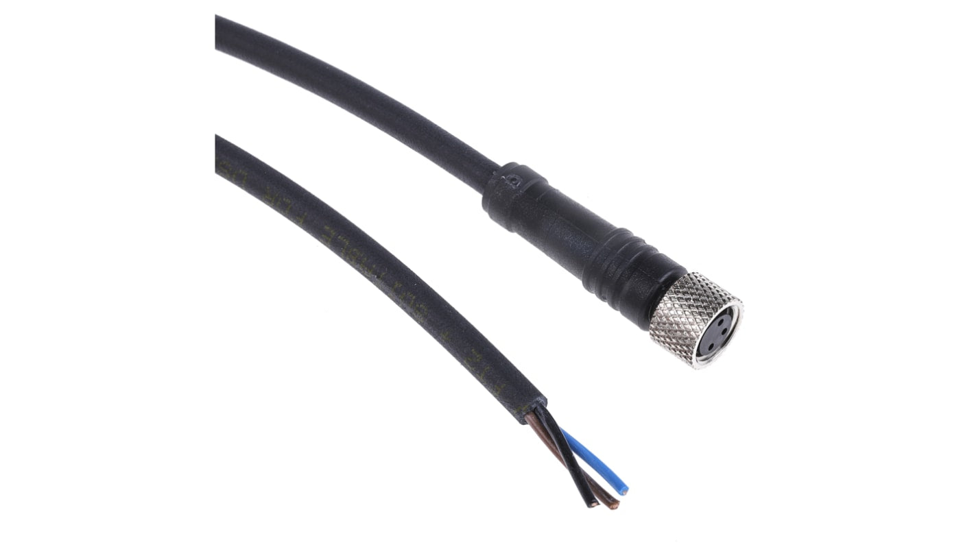 Cavo sensore/attuatore Telemecanique Sensors XZCP0566L10, 3 cond. M8 Femmina Ø 5.2mm L. 10m per sensori Schneider.