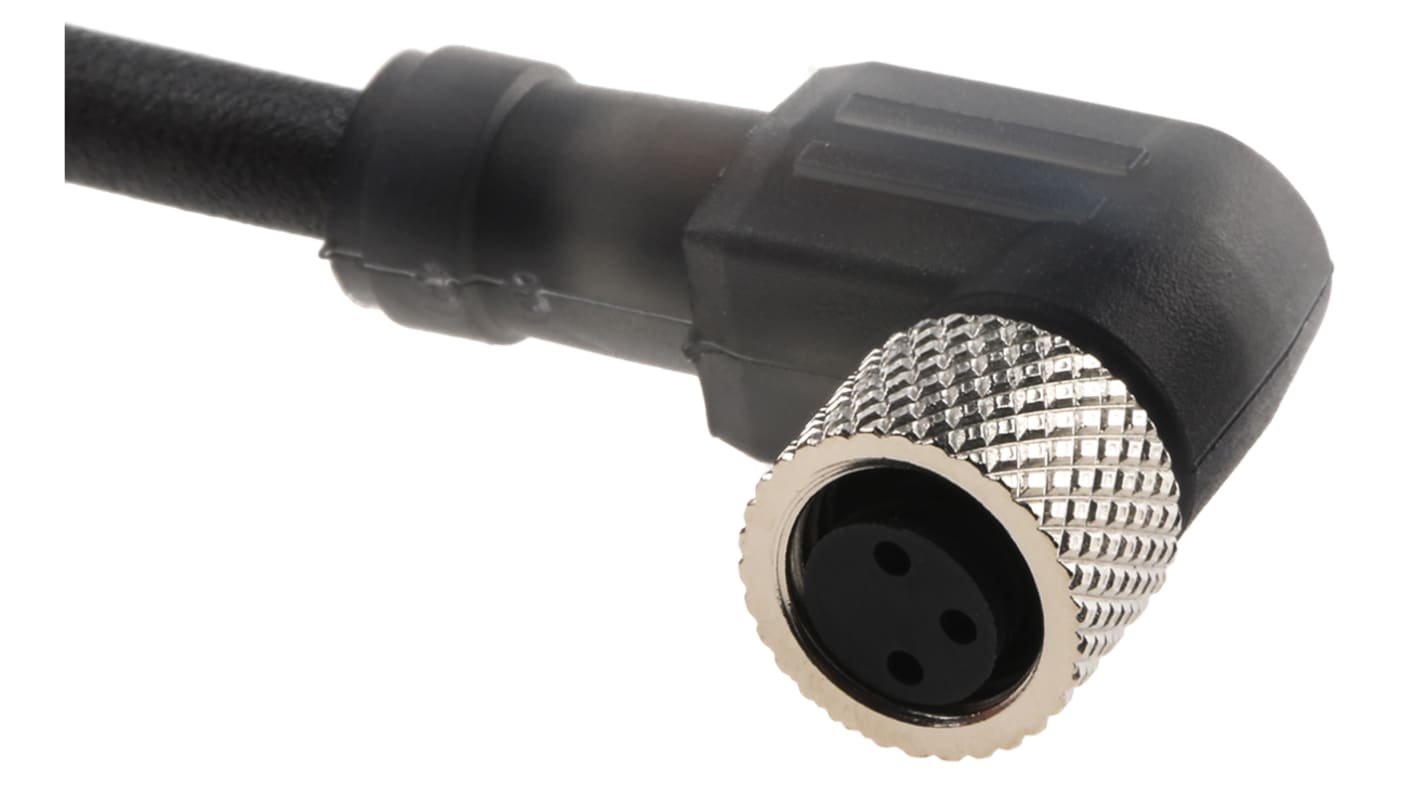 Cavo assemblato 90° Telemecanique Sensors XZCP0666L10 M8 Femmina 3 cond. Ø 5.2mm L. 10m - Perfetto per sensori Schneider.