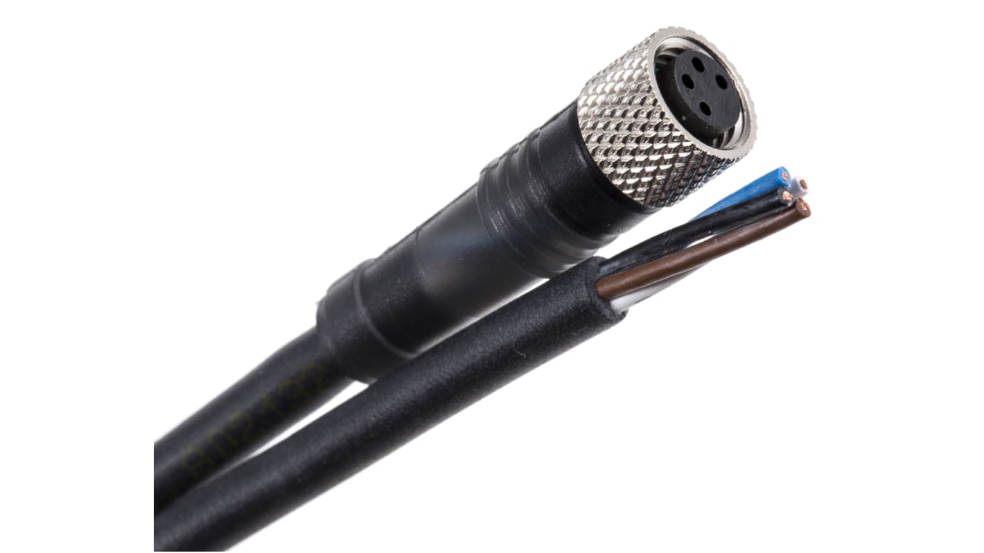 Cavo sensore/attuatore Telemecanique Sensors XZCP0941L2 4 cond. M8 Femmina Ø 5.2mm L. 2m per sensori Schneider.