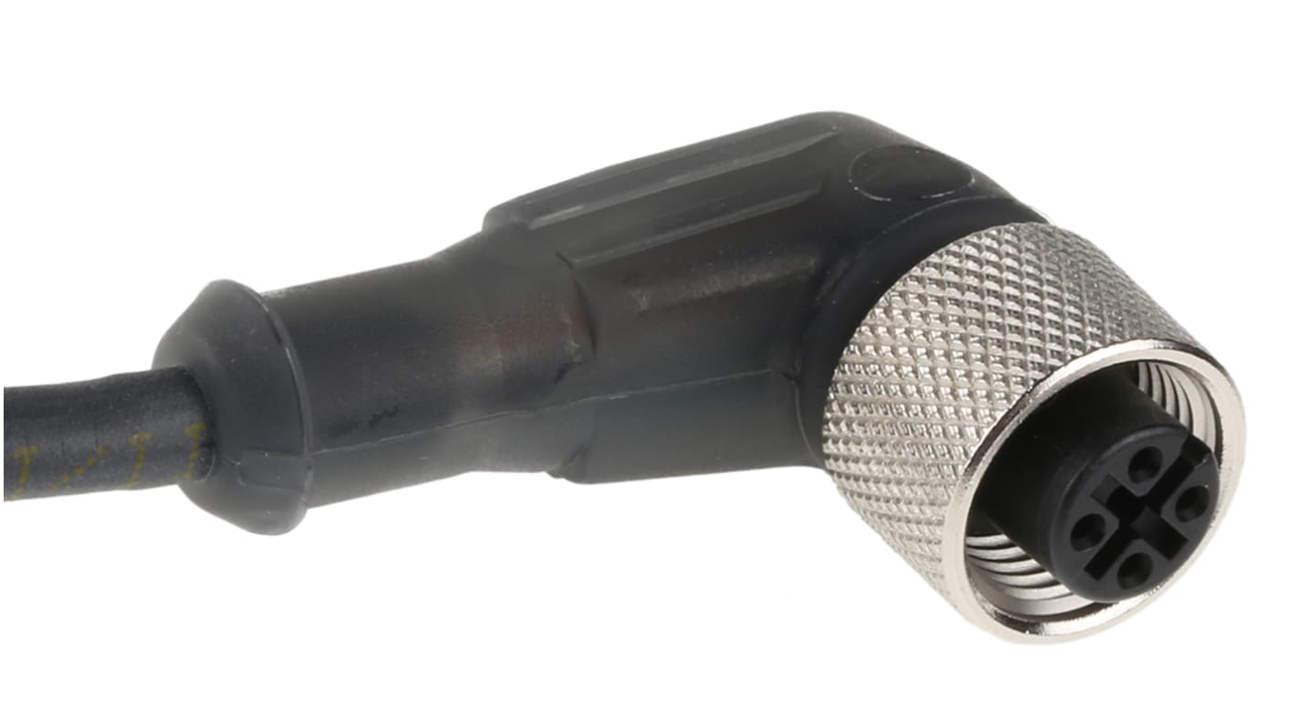 Cavo Telemecanique Sensors XZCP1241L10, M12 Femmina 4 cond. Ø 5.2mm L. 10m. Resistente a polvere e acqua (IP69K). Ideale per automazione industriale.
