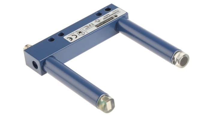 Sensore fotoelettrico a forcella Telemecanique Sensors XUVR0605PANM8, rilevamento a 50 mm, uscita PNP, connettore M8.