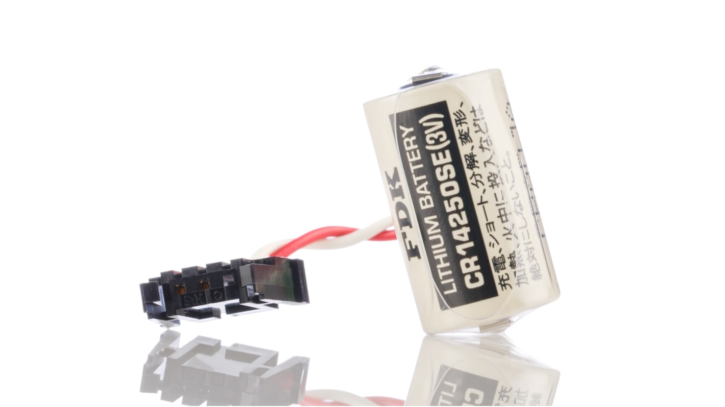 Allen Bradley 1747-BA, alimentatore PLC per serie 1747, tensione 3V, capacità 850mAh, dimensioni 14,5x25 mm.