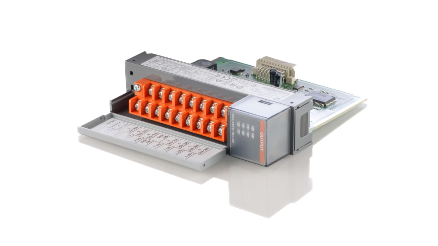Modulo I/O Allen Bradley 1746-OX8, uscita relè a 8 punti, tensione 5-125 V c.c. e 5-265 V c.a., compatibile SLC 500.