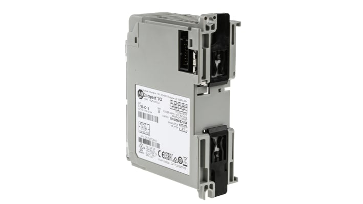 Modulo I/O Allen Bradley 1769-IQ16, 16 ingressi digitali, montaggio su guida DIN, dimensioni 118 x 35 x 87 mm, 24V c.c.
