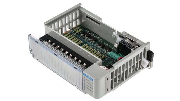 Modulo I/O Allen Bradley 1769-IQ16, 16 ingressi digitali, montaggio su guida DIN, dimensioni 118 x 35 x 87 mm, 24V c.c.