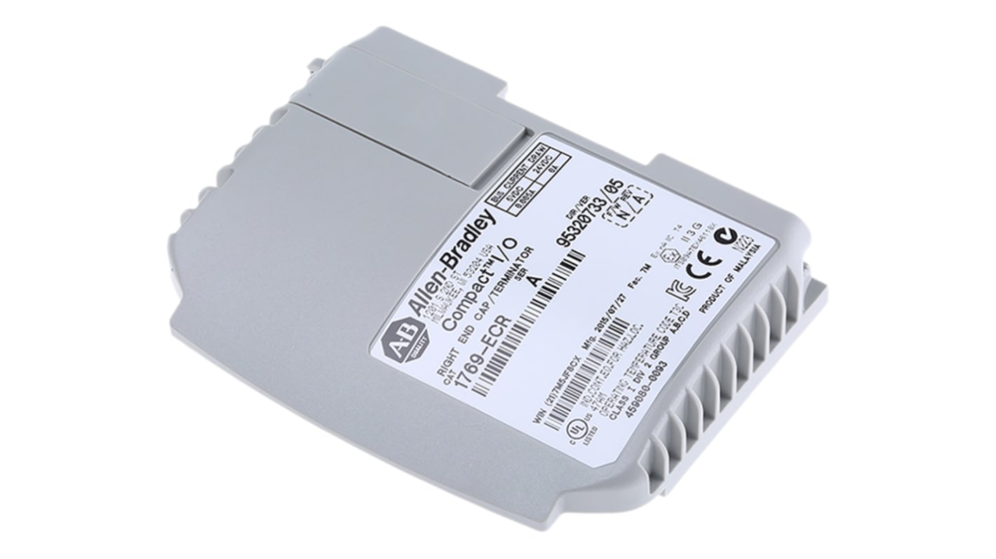 Allen Bradley 1769-ECR, tappo di chiusura per PLC MicroLogix, ottimizza comunicazioni e protezione nel controllo.