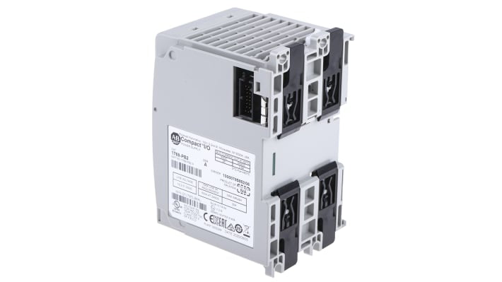 Alimentatore PLC Allen Bradley 1769-PB2 per Modulo I/O compatto, 2 A, 5V e 24V, dimensioni 70 x 118 x 87 mm. Compatibile con sistemi di automazione.