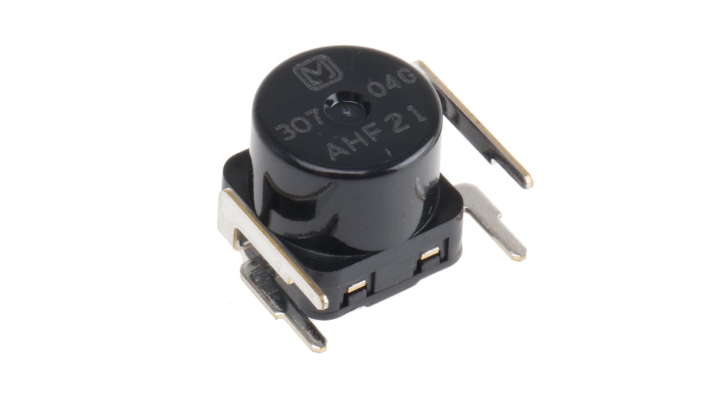 Interruttore inclinabile Panasonic AHF21 con fotosensore, montaggio verticale, dimensioni 11.5 x 9.5 x 11.9 mm. Uscita 19 mA, max 5V.