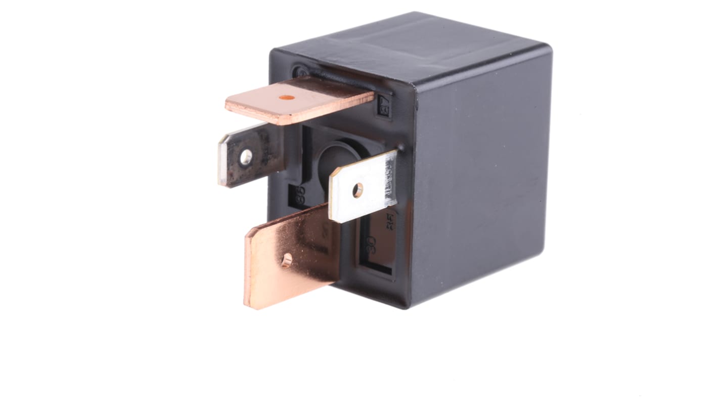 Relè automotive Panasonic CB1AH24, 24V cc, 20A, SPST, compatto, mini-ISO, temperatura operativa -40°C/+85°C.