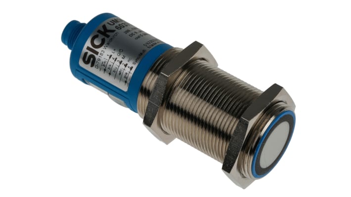 Sensore di prossimità cilindrico PNP Sick UM30-213111, M30, rilevamento 200-1300 mm, IP67, alimentazione 9-30 V c.c.