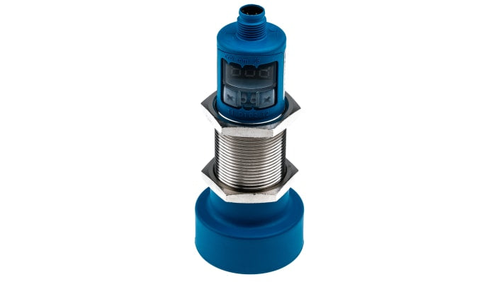 Sensore di prossimità cilindrico Sick UM30-214113, tecnologia a ultrasuoni, gamma di rilevamento 350-3400 mm, IP67.