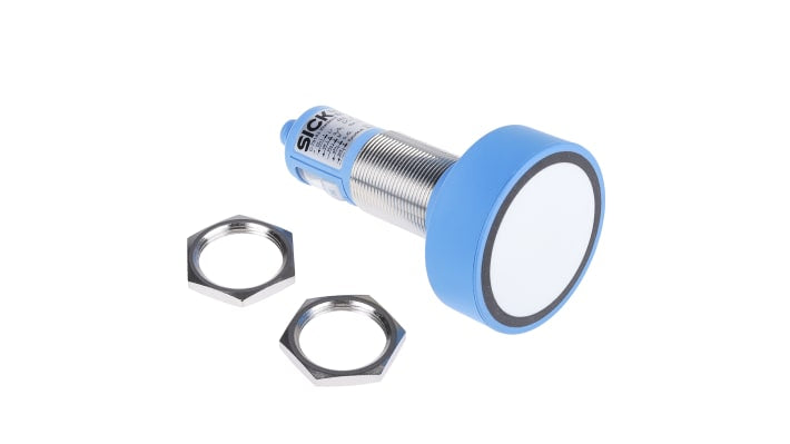 Sensore di prossimità cilindrico Sick UM30-215112 PNP M30, rilevamento 600-6000 mm, IP67, alimentazione 9-30 V c.c.