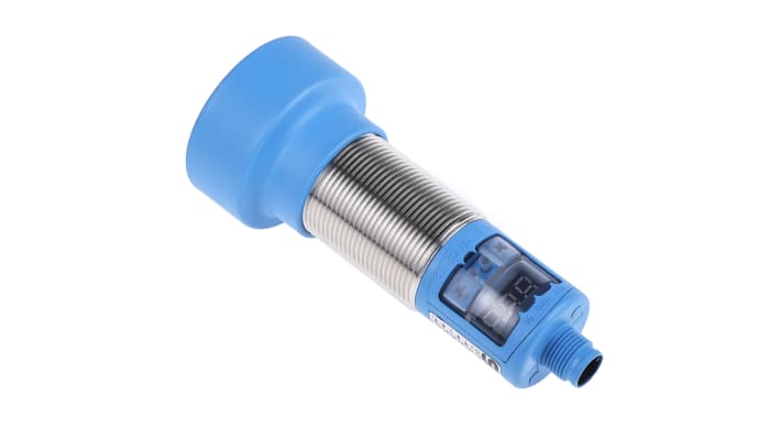 Sensore di prossimità cilindrico Sick UM30-214112 PNP M30, rilevamento 350-3400 mm, IP67, alimentazione 9-30 V c.c.