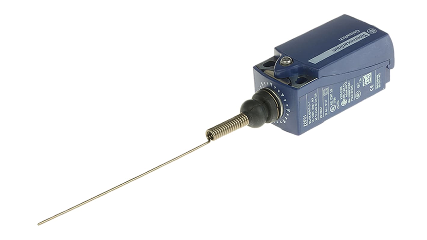 Interruttore di fine corsa Telemecanique Sensors XCKP2106G11, Molla elicoidale, NO/NC, 240V, 10A, IP66/IP67. Ideale per sistemi di controllo industriale.