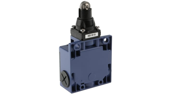 Interruttore di fine corsa Telemecanique XCKM102, stantuffo NO/NC, 240V, 10A, IP66. Adatto per applicazioni industriali.