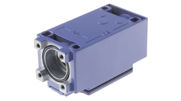 Interruttore di fine corsa Telemecanique Sensors ZCKJ2H7, corpo metallico, contatti placcati argento, IP65, dimensioni 73x30x30mm.
