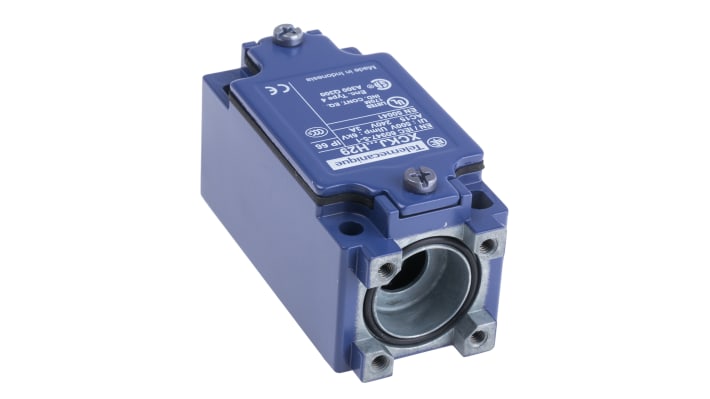 Interruttore di fine corsa Telemecanique Sensors ZCKJ5H29, contatti NO/NC, corpo metallico, protezione IP65, dimensioni 77mm x 40mm x 44mm.