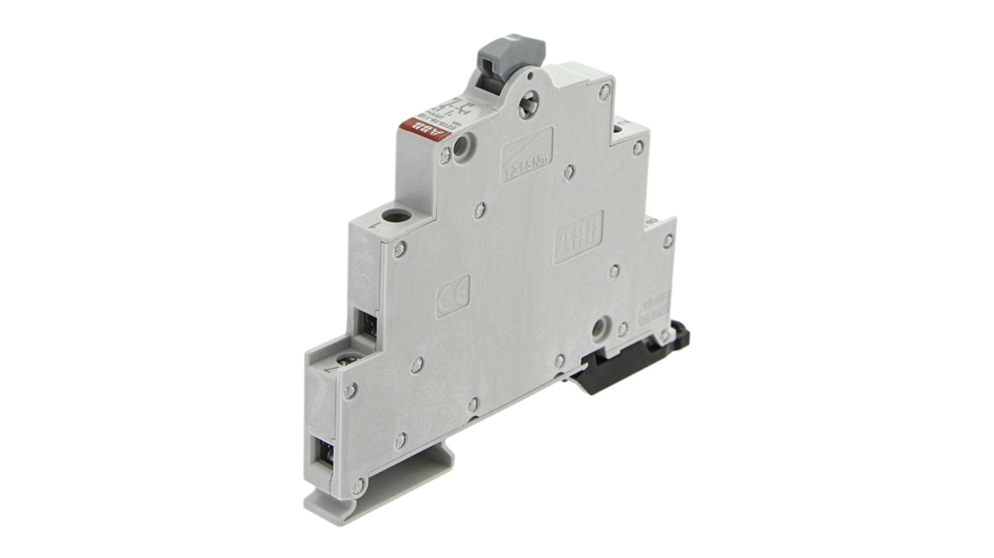 Pulsante ABB 16A, 250V ca, serie E225, 1 contatto NA e 1 NC, compatibile con contattori ESB24 e superiori.