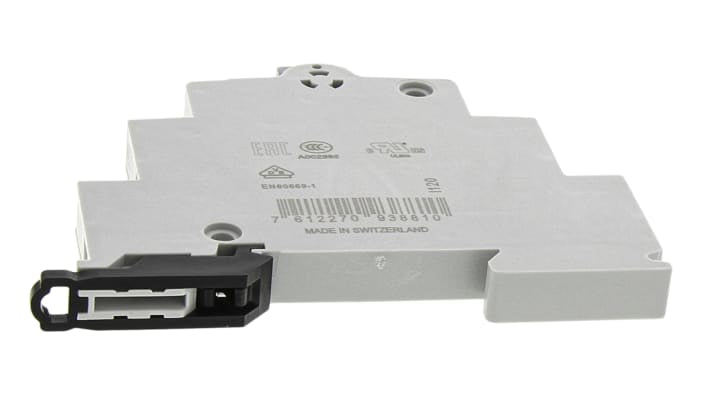 Pulsante ABB 16A, 250V ca, serie E225, 1 contatto NA e 1 NC, compatibile con contattori ESB24 e superiori.