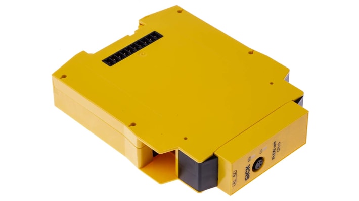 Controller di sicurezza Sick FX3-CPU000000, Flexi Soft, 96 ingressi, 48 uscite, dimensioni 96,5 x 22,5 x 120,8 mm.