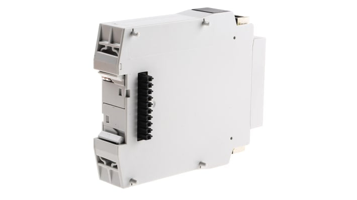 Gateway Sick FX0-GPNT00000 per sistema Flexi Soft, montaggio su guida DIN, dimensioni 96,5 x 22,5 x 120,8 mm.