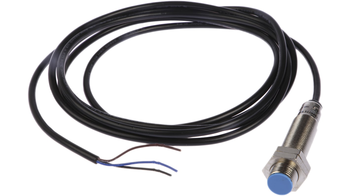 Sensore di prossimità cilindrico Sick IME12-04BNSZW2S, NPN M12, raggio di rilevamento 4 mm, IP67, montaggio a filo.