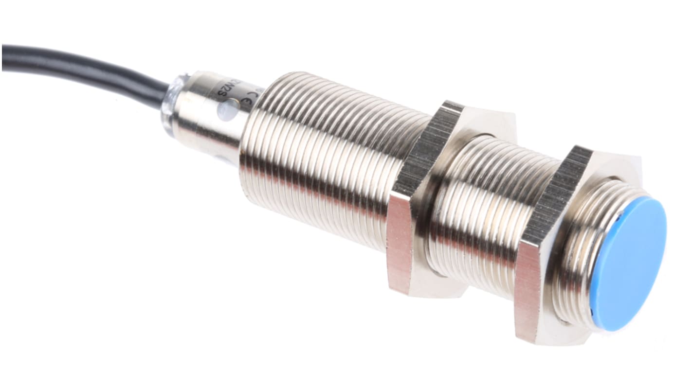 Sensore di prossimità cilindrico NPN Sick IME18-08BNSZW2S, rilevamento fino a 8 mm, IP67, alimentazione 10-30 V c.c.