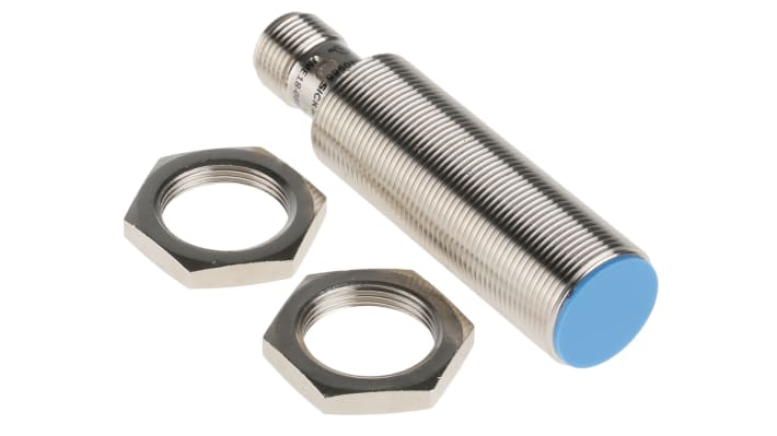 Sensore di prossimità Sick IME18-08BPSZC0S, cilindrico PNP M18, rilevamento 8 mm, IP67, alimentazione 10-30 V c.c.