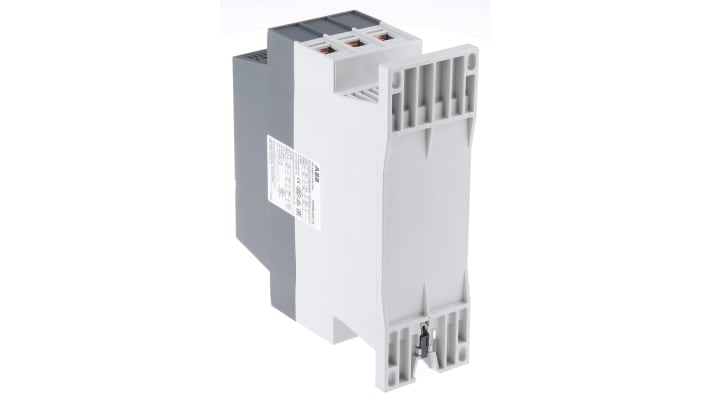 ABB 1SFA896114R7000, avviatore soft-start manuale trifase, potenza 45 kW, corrente 85 A, dimensioni 220 x 180 x 70 mm.