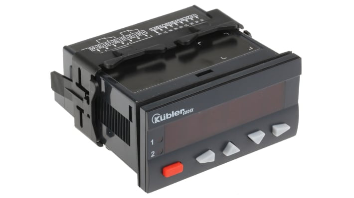 Contatore rotazioni LED Kübler 6.560.010.300, montaggio a pannello, 96 mm x 48 mm, alimentazione 10-30 V c.c.