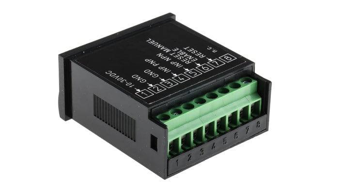 Contatore LCD Kübler 6.141.012.300, 7 cifre, montaggio a pannello 24x48 mm, alimentazione 10-30 V c.c., intervallo 0-99999,99.