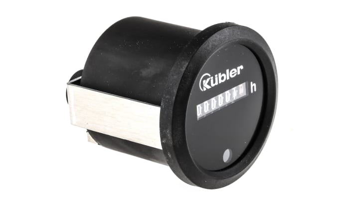 Contatore Kübler 3.474.911.373 a 7 cifre per montaggio a pannello, alimentazione 10-80 V c.c., intervallo 0-999999,9.