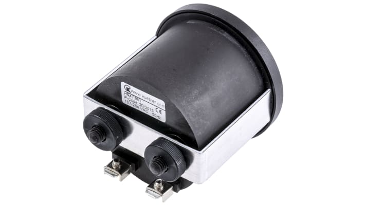 Contatore elettromeccanico rotondo Kübler 3.474.901.075, 7 cifre, tensione 187-264 V, resistente agli urti, -25/+80 °C.