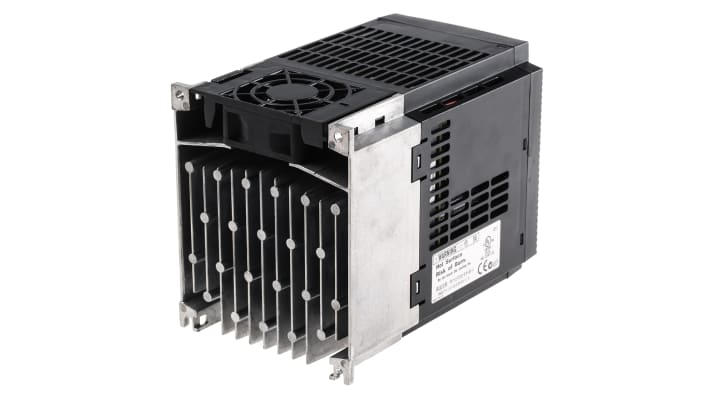 Inverter Omron 3G3MX2AB015ECHN, potenza 1,5 kW, 230 V, 8 A, IP20, comunicazione Profibus, dimensioni 128x108x170,5 mm.