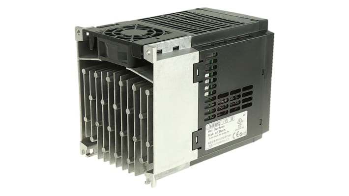 Inverter trifase Omron 3G3MX2A4030ECHN, potenza 3 kW, 400 V, 7,2 A, dimensioni 171x108x128 mm, comunicazione Profibus.