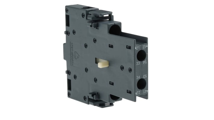 Contatto ausiliario Siemens 3RH2911-1DA11 con 2 contatti N/C + N/A, montaggio a innesto. Prestazioni elevate per contattori.