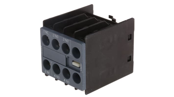 Siemens 3RH2911-1HA21, modulo contatti 3PST, 1NC + 2NO, montaggio a innesto, corrente 6 A c.a., 10 A c.c.