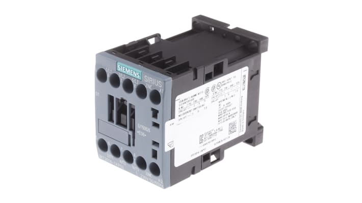 Contattore Siemens 3RT2016-1AP02, 3 poli, 9 A, 4 kW, bobina 230 V c.a. Resistente agli agenti atmosferici, ideale per applicazioni globali.