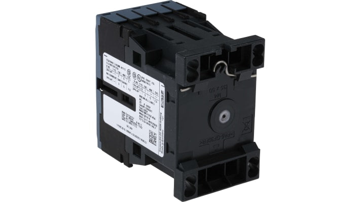 Contattore Siemens 3RT2016-2BB41, 3 poli, 9A, 24V c.c. - Ideale per alimentatori di carico e relè di monitoraggio. Adatto per motori IE3/4.