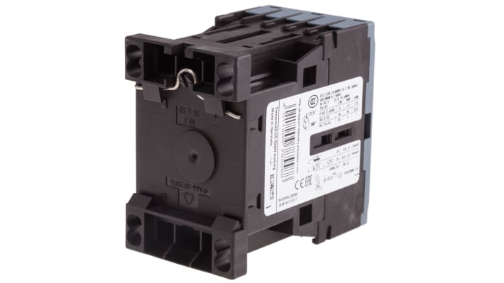 Contattore Siemens 3RT2018-2BB41, 3 poli, 16 A, 7,5 kW, 24 V dc - Resistente agli agenti atmosferici, certificato per uso globale.