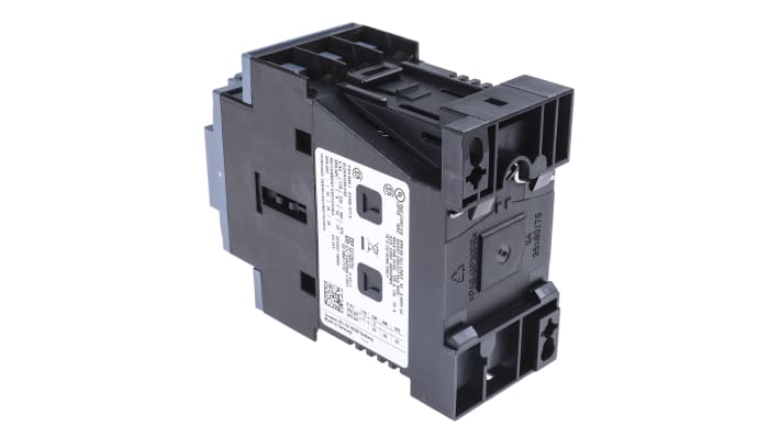Contattore Siemens 3RT2027-1BB40, 3 poli, 32A, 15kW, 24V c.c. Resistente agli agenti atmosferici per applicazioni pesanti.