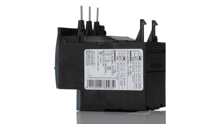 Relè di sovraccarico Siemens 3RU2126-4AB0 1 NO + 1 NC, FLC 11-16 A, 690 V CA - Protezione per motori elettrici, resistente e affidabile.