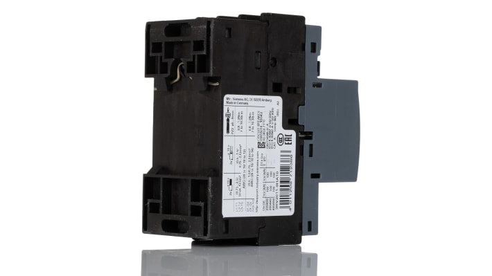 Interruttore automatico protezione motore Siemens 3RV2011-0HA10 - 690V 0,55-0,8A - Serie SIRIUS. Capacità di interruzione 100 kA. Ideale per linee automatizzate.
