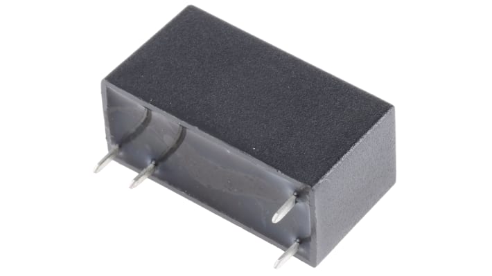 Relè a stato solido Finder 41.81.7.012.9024, montaggio su PCB, 5 A, 24 V dc, dimensioni 29 x 12,7 x 15,7 mm.