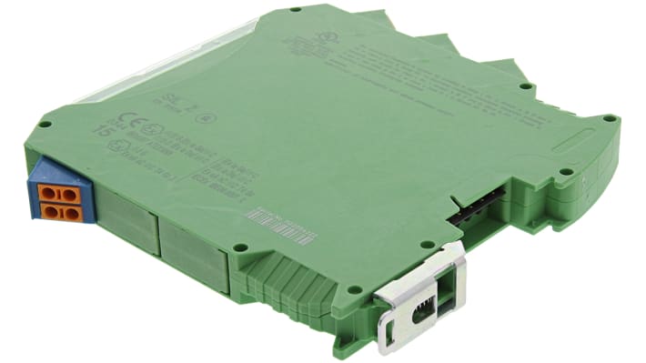 Phoenix Contact, barriera galvanica MACX MCR-EX-SL-NAM, amplificatore di isolamento Ex i NAMUR, 1 canale, SIL 2, certificazione ATEX.