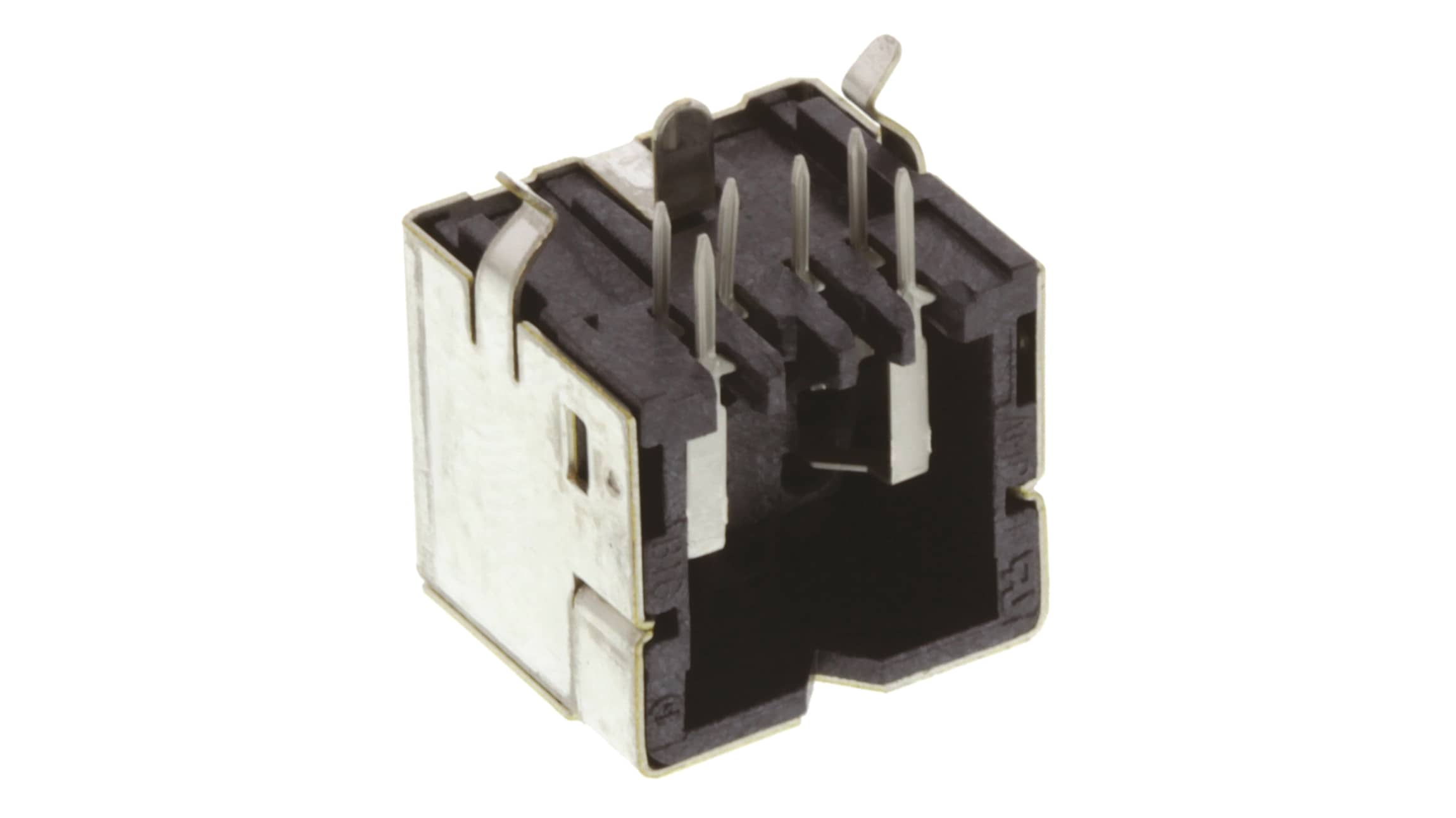 Connettore DIN femmina 6 poli TE Connectivity, corrente 1A, tensione 30 V c.a., montaggio a foro passante, orientamento angolo destro.