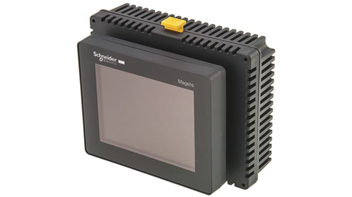 Touch panel HMI Schneider Electric HMISTU655, display TFT LCD da 3,5", Serie STU - Automazione industriale e controllo preciso.