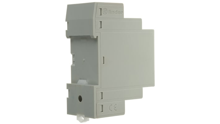 Finder 11.42.8.230.0000, pulsante temporizzatore SPDT 2 canali, 230 V ca, con sensore fotoelettrico e montaggio a pannello.