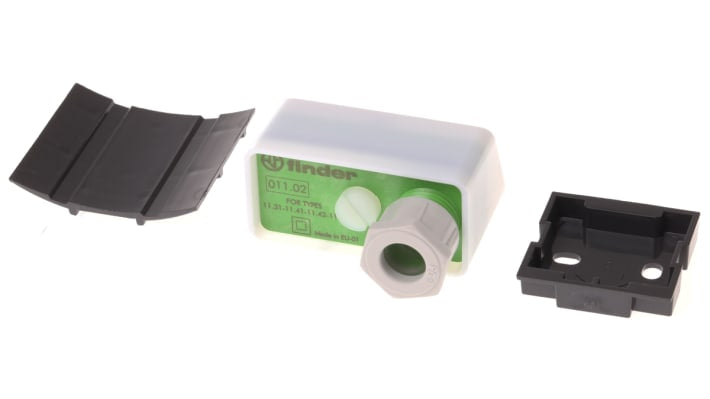 Finder 11.41.8.230.0000, pulsante temporizzatore SPDT 230 V ca, con selettore a 4 posizioni e indicazione LED.