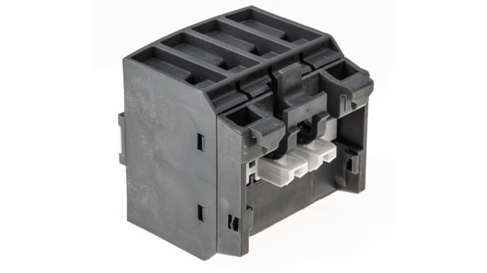Modulo contatti ABB 1SBN010140R1022 CA4-22E, 4P, 2NC + 2NO, montaggio frontale, dimensioni 43 x 43 x 39,5 mm, IP20.